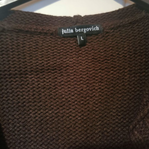 Julia Bergovich knitted cardigan brown size Large like new