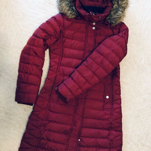 Tommy Hilfiger women's long jacket like new, size S, red