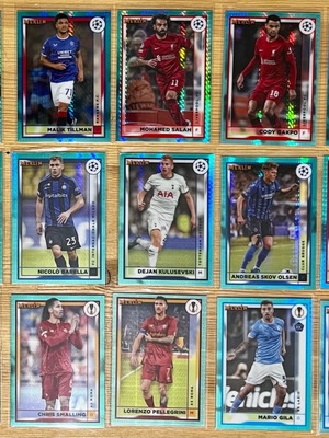 Topps Merlin Chrome UEFA Soccer Aqua Prizms 2022-23 σαν καινούργιο