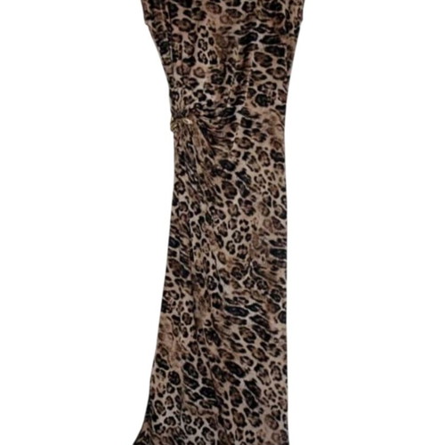 Roberto Cavalli Leopard Print Maxi Dress New, Size S