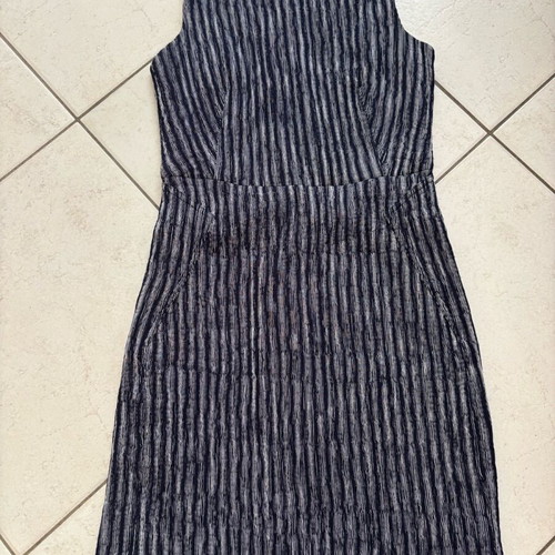 Next dress with vertical stripes, like new, blue and white, size M