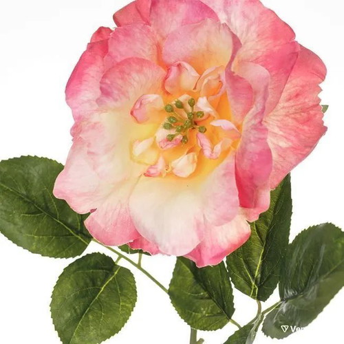 Set of 3 Decorative Pink Rose Flowers 49cm new