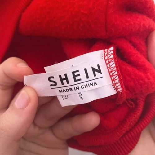 Shein red hoodie like new, size S