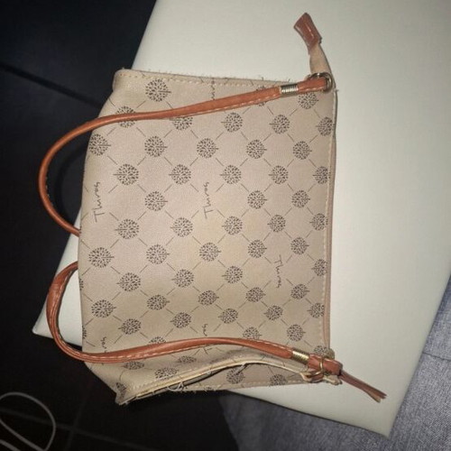 Thiros shoulder bag like new, beige and brown