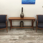 Entry console set with two armchairs used
