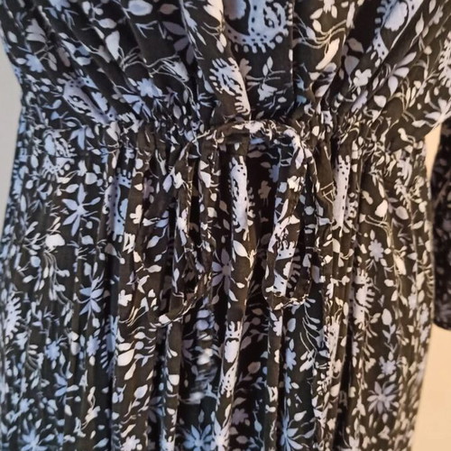Zara long dress XXL like new with black and white pattern
