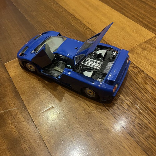 Bugatti Eb110 model car used, scale 1:24, missing door