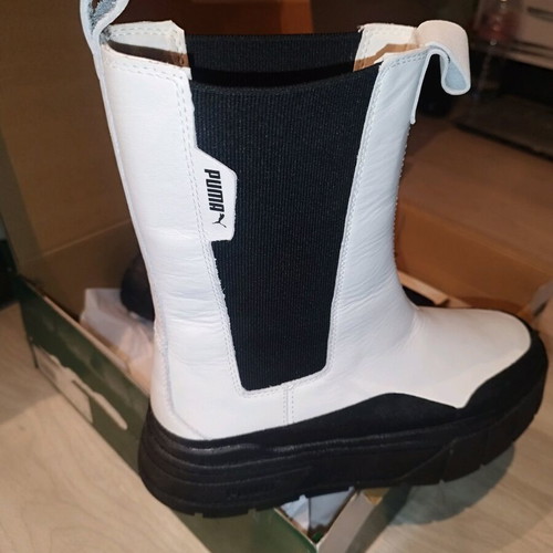 Puma Mayze Stack Chelsea boots new, size 41, black and white