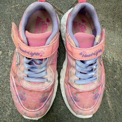 Skechers Lights athletic shoes used size 29 pink