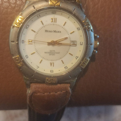 Hugo Maxx Eurodesign 18K Gold Plated Quartz Watch