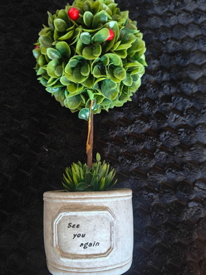 Decorative clay tree like new