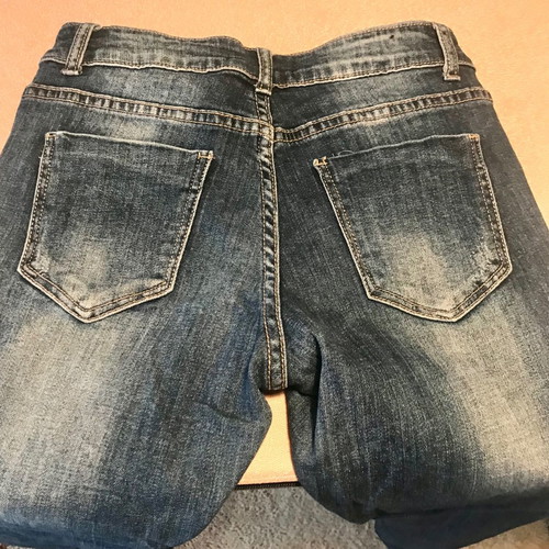 Jeans pants women's used with rhinestones Obsessive