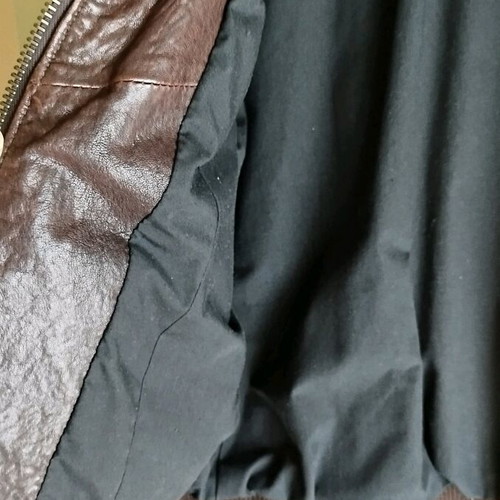 Dolce&Gabbana leather jacket like new, brown, size M