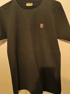 Bape Ape Head One Point Tee σαν καινούργιο, μαύρο, μέγεθος S