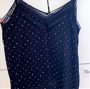 Black Top With White Dots
