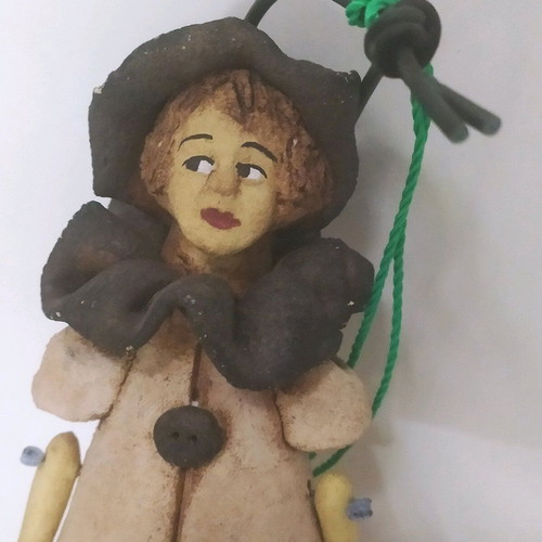 Ceramic handmade marionettes like new, pack of 2