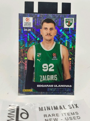 Αυτοκόλλητο Edgaras Ulanovas Panini Euroleague 2024-25 σαν καινούργιο