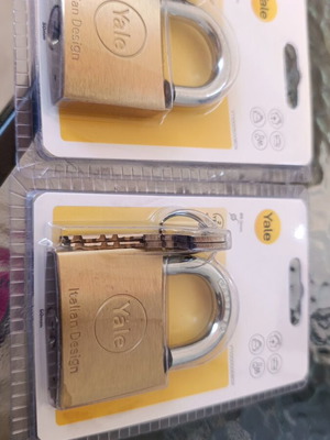 Yale large padlocks new unused, set of 2