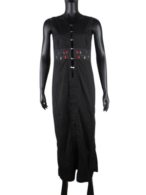 Evelin Brandt Berlin Maxi Dress size M black embroidered like new
