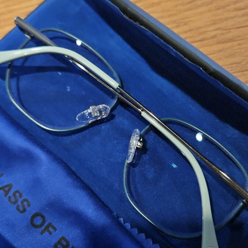 Glass of Brixton BF220 metal optical frame like new, gun metal color