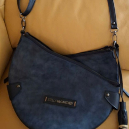 Stella McCartney blue shoulder bag, suede