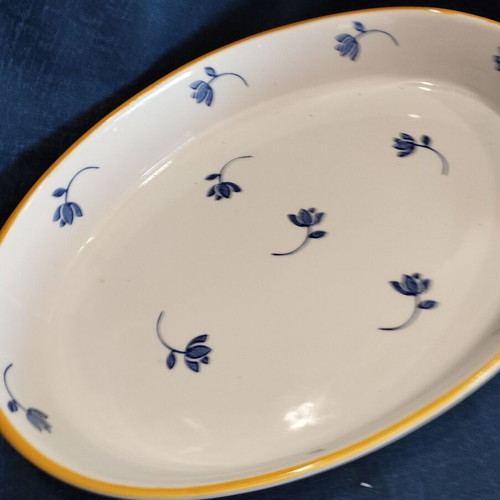 Heat-resistant oval baking dish used, 38x26cm