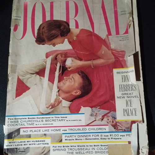 Journal vintage magazines used, pack of 2, April 1958 & February 1959