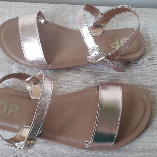 Dorothy Perkins flat sandals rose gold size 37 like new