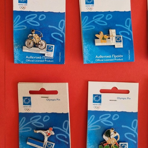 Pins Athens 2004 sports series new, set of 33 pieces