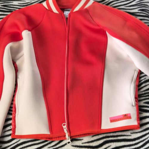 Adidas Stella McCartney retro jacket like new, red and white