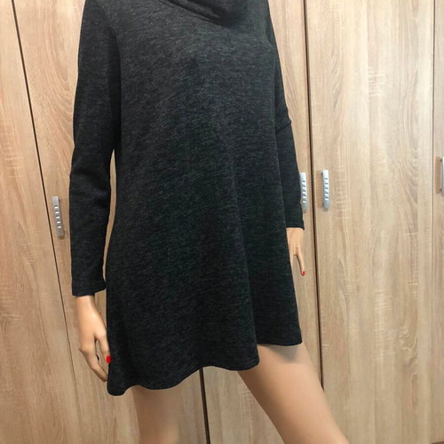 Blousedress size L like new, black and grey