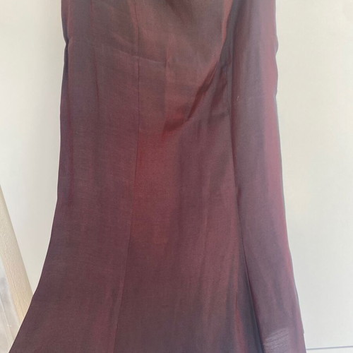 Burgundy 3-Piece Set Jacket Top and Long Skirt Like New