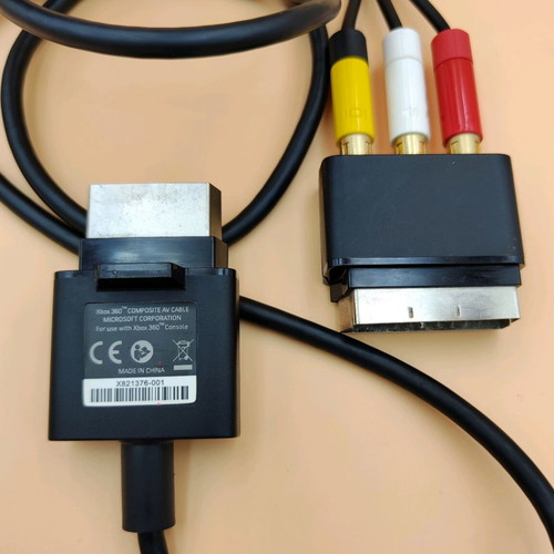 Xbox 360 AV cable used, genuine image cable