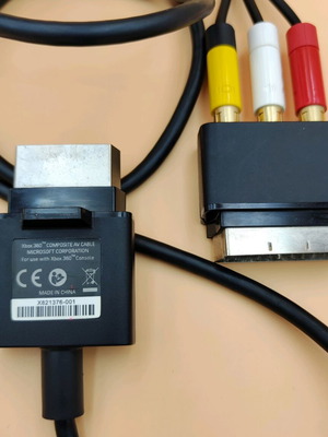 Xbox 360 AV cable used, genuine image cable