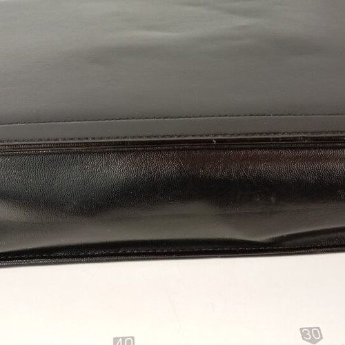Leather briefcase new, black