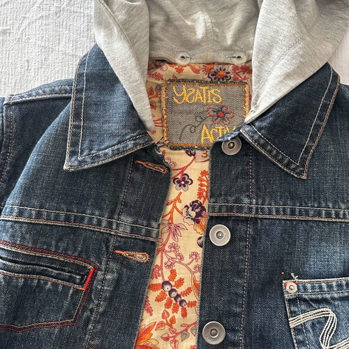 Jeans jacket Ντένιμ Ysatis like new with inner lining and detachable hood