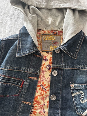 Jeans jacket Ντένιμ Ysatis like new with inner lining and detachable hood