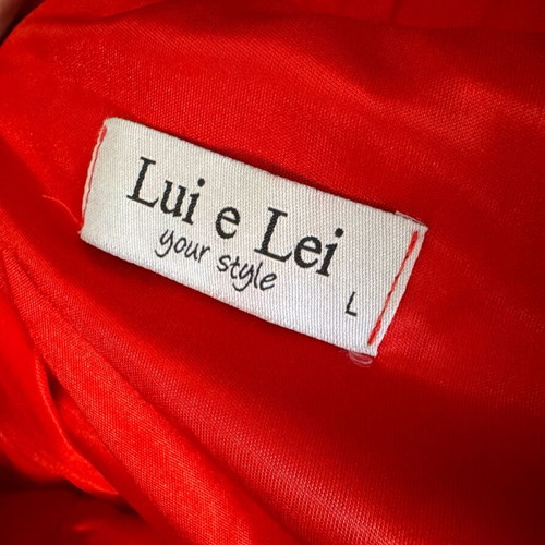 Lui E Lei blouse red new, size large