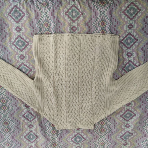 Zara sweater ecru size M like new with 3/4 sleeve