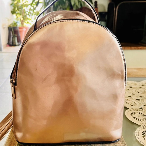 Voi&Noi metallic rose gold backpack