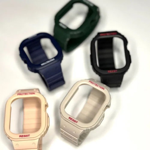 Shockproof Case with Strap for Apple Watch Ultra SE 9 8 7 6 5 4