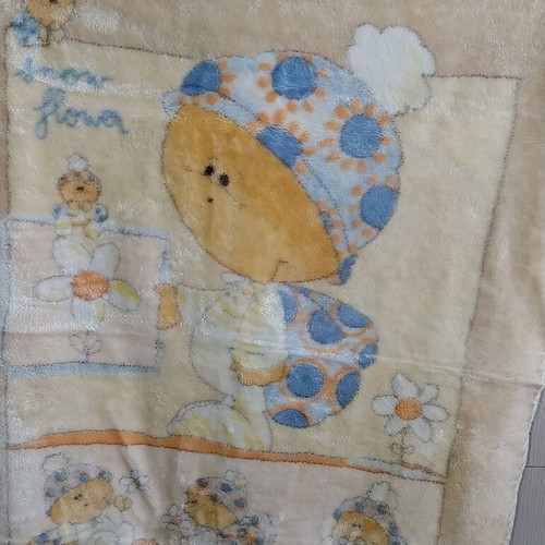 Children's blanket used, dimensions 1.15×0.80 m