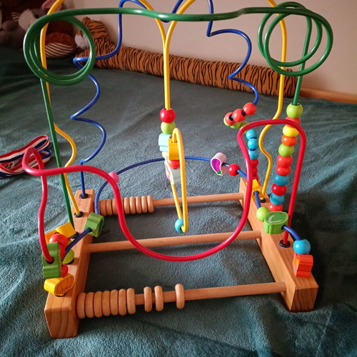 Wooden fine motor skills toy like new