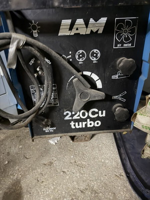 Welding machine LAM 220 Cu turbo used, missing connectors