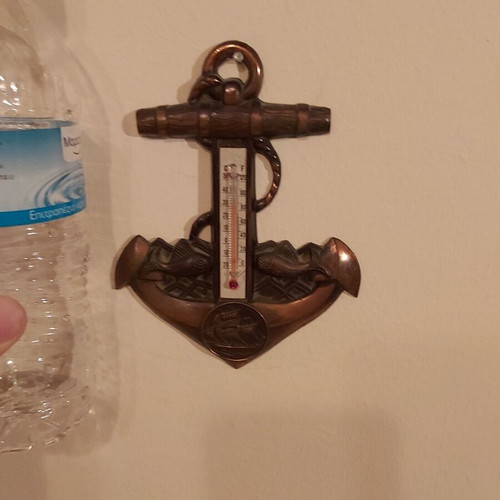 Decorative anchor with thermometer new, durable material