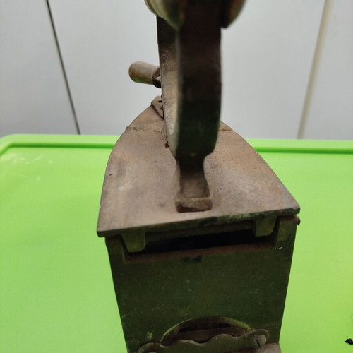 Antique charcoal iron used, 1920s