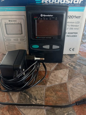 Τηλεόρασης μόνιτορ Roadstar LCD-2201 Kit μεταχειρισμένο με αυθεντικό κουτί και μετασχηματιστή