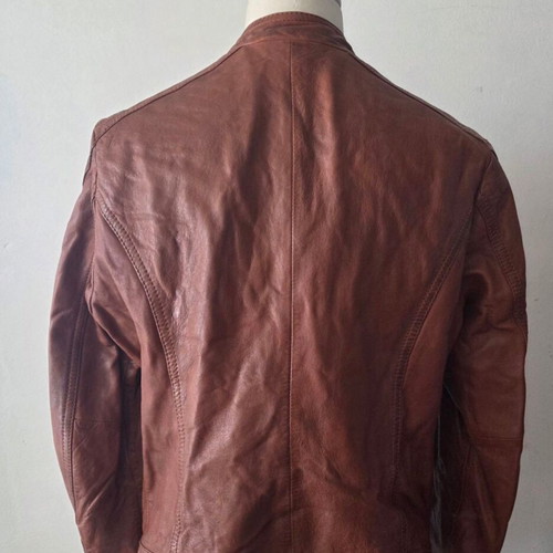 Gipsy leather men's jacket, brown, size XL