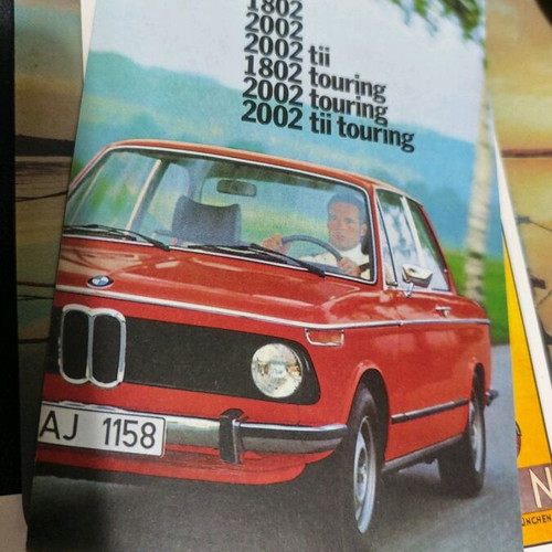 BMW collectible cards new, set of 4 from museum