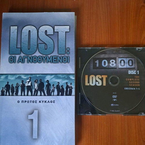 Lost season 1 DVD used with gift of 4 episodes from season 2 with subtitles
